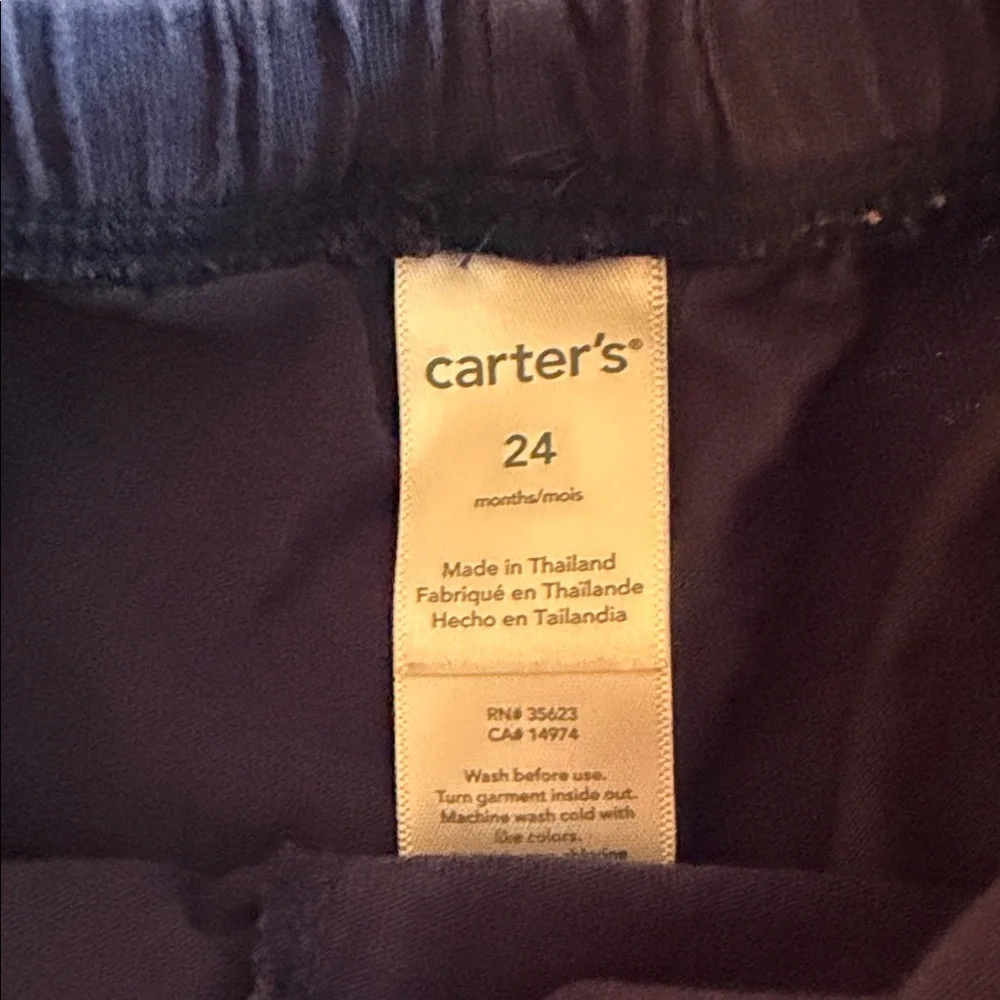Carter's Vibrant Red and Classic Navy Diaper Covers/ Bloomers